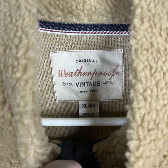 Weatherproof Vintage Mens Knit and Sherpa Pullover XL Outdoors Skiing Hiking - Picture 6 of 10